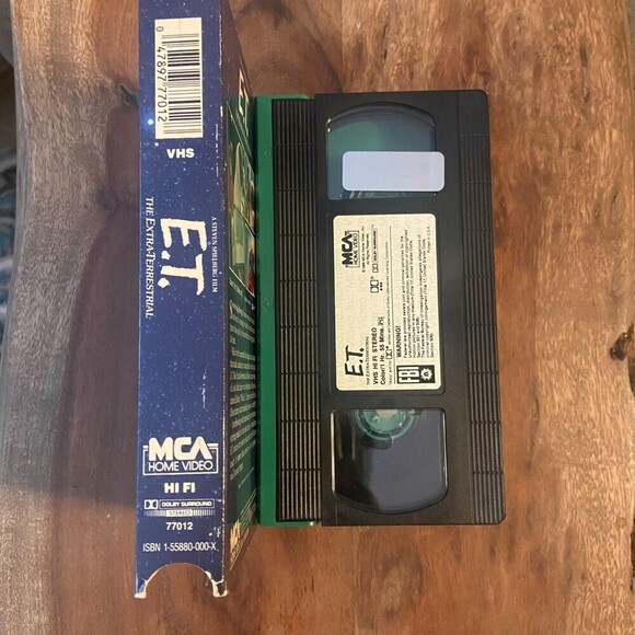 E.T. The Extra Terrestrial VHS Green Steven Spielberg Drew Barrymore Vintage 80s - Picture 4 of 5
